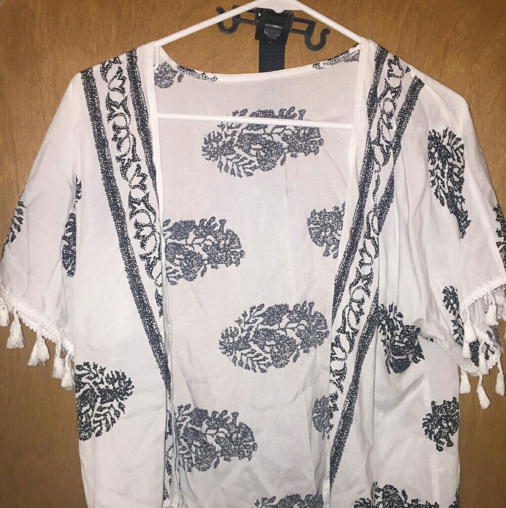 Cute flower print kimono